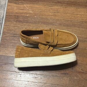 J/SLIDES Men's Tan Suede Slip-On Loafers